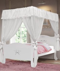 Lit 90x190cm avec Baldaquin Princesa