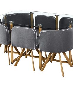 Ensemble Table avec 6 Tabourets Graph
