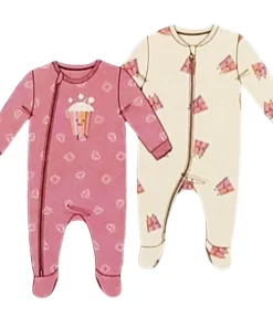 Pekkle - Pyjamas en micro polaire, paquet de 2