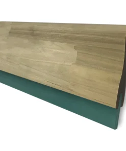 Lame de raclette de longueur personnalisée et manche en bois - Duromètre vert 80