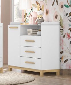 Commode 1 Porte 4 Tiroirs
