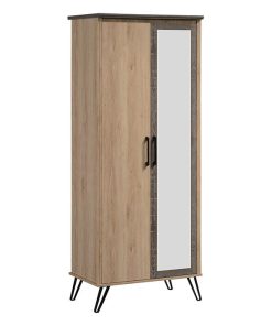 Armoire 2 Portes avec Miroir (Collection Caria)