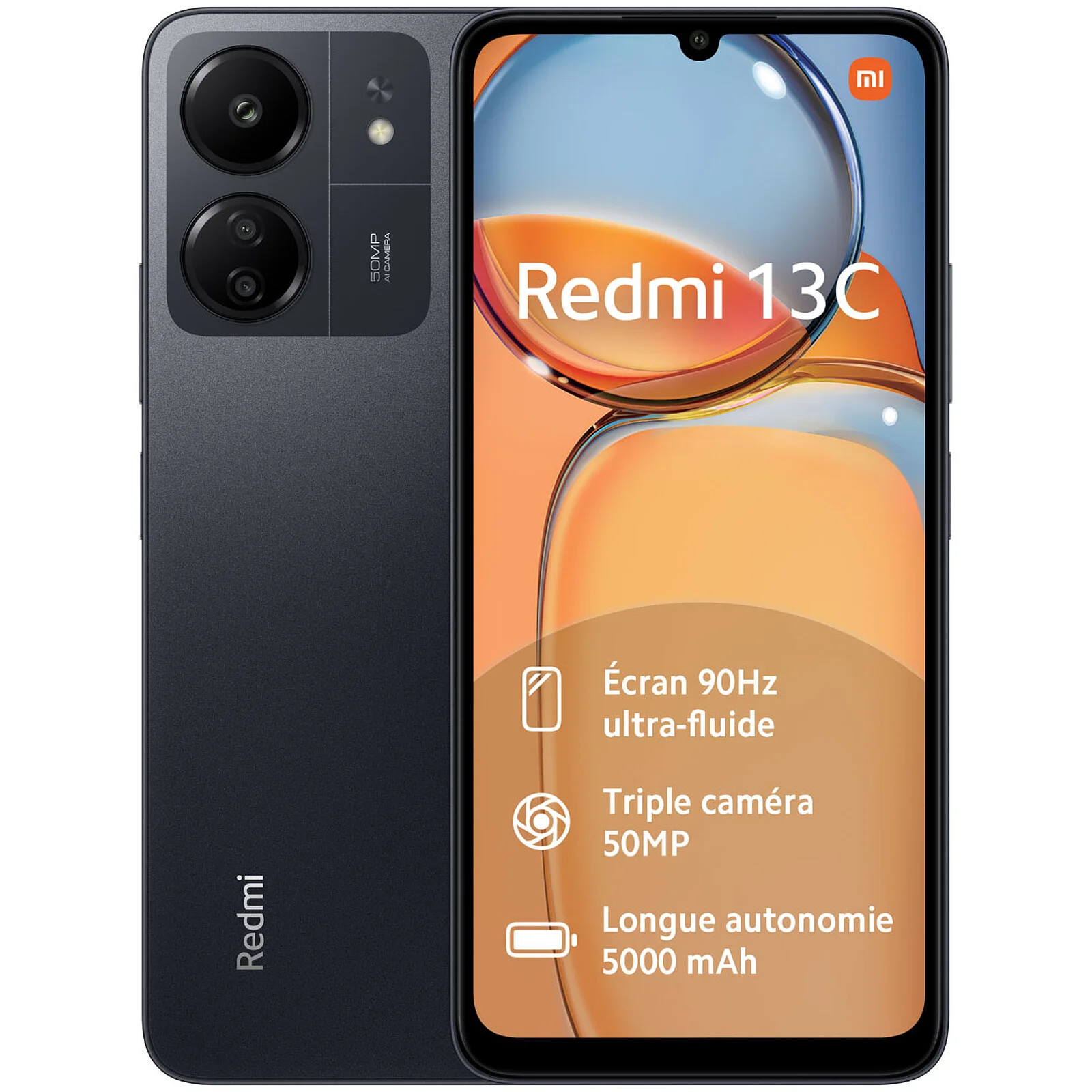 Xiaomi Redmi 13C 4G – 256Go – Noir
